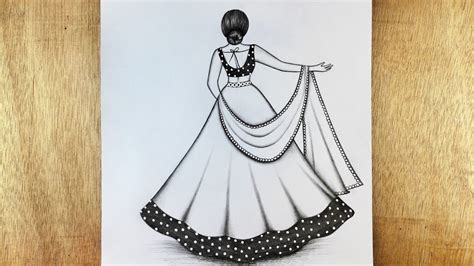 girl in dress drawing|girl wearing a dress drawing.